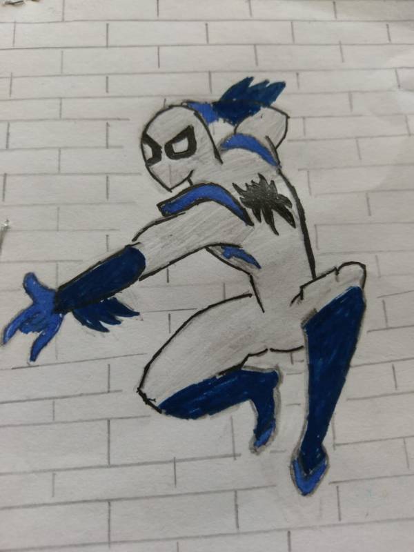 Abeer Hand Draws Spiderman